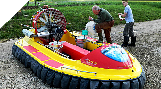 Mosquito control hovercraft